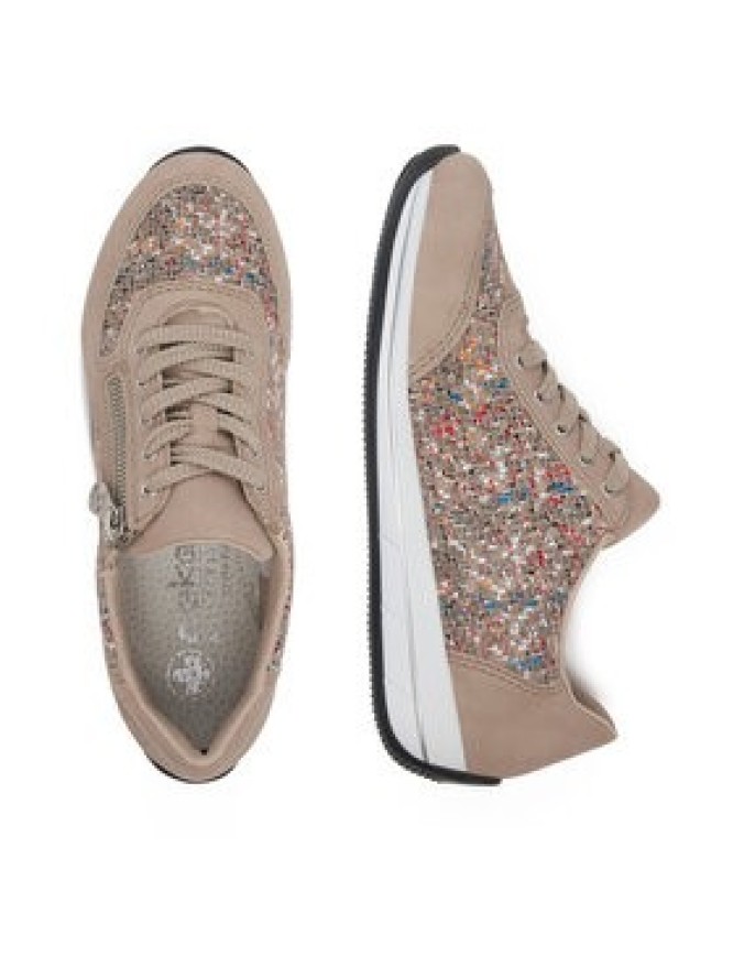 Rieker Sneakersy N1112-62 Beżowy