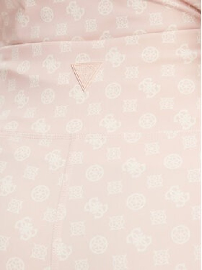 Guess Legginsy V5YB18 MC03W Różowy Slim Fit