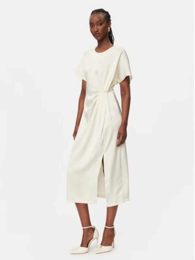 Rinascimento Sukienka koktajlowa CFC0127457003 Biały Regular Fit