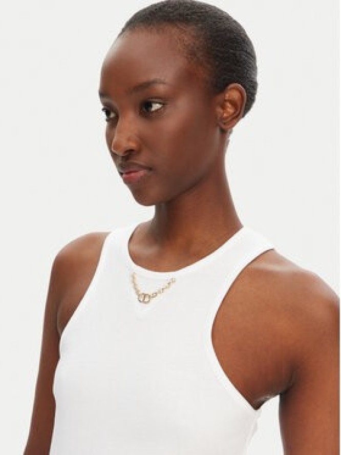 TWINSET Top 251TT2400 Biały Slim Fit