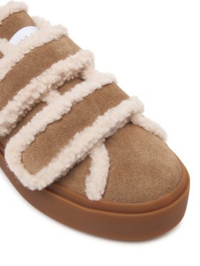 Inuikii Sneakersy Shearling Low Velcro 1001.001.0231 Beżowy