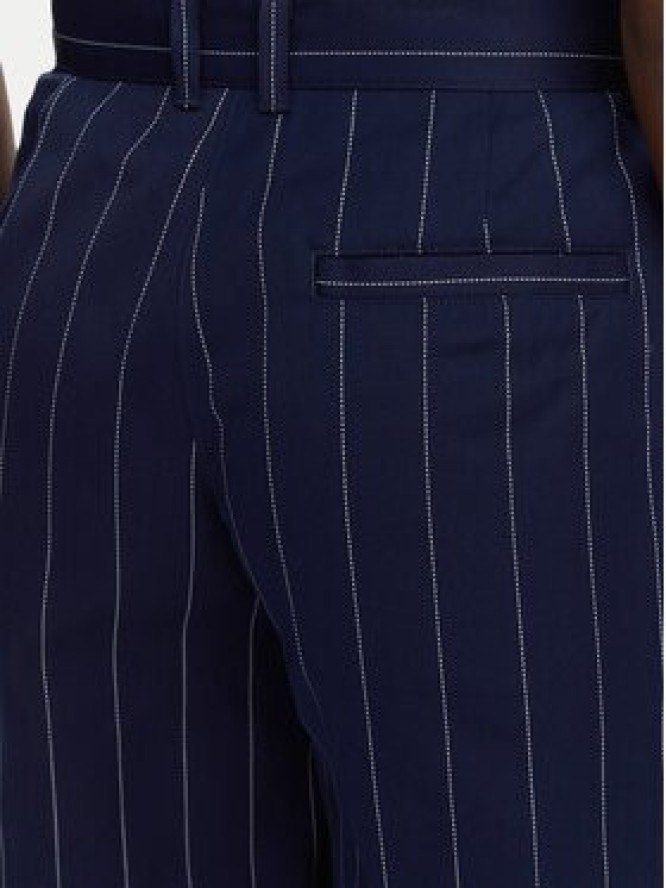 adidas Bermudy Pinstripe JC7683 Granatowy Loose Fit