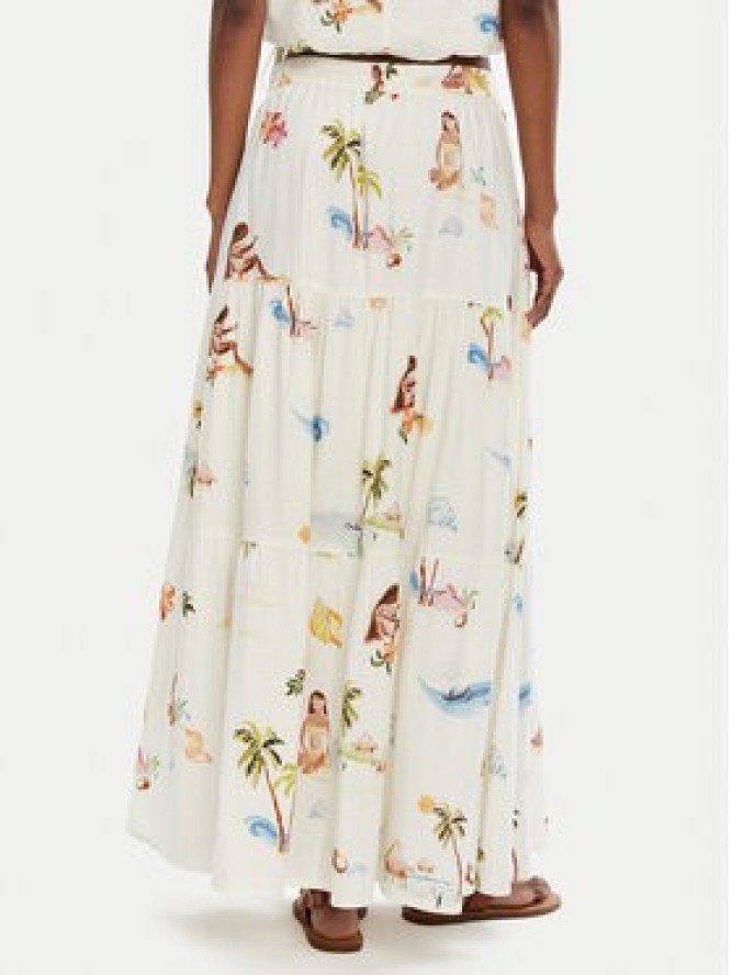 Seafolly Spódnica maxi Isla Palm 55397-SK Écru Regular Fit