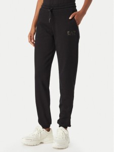 EA7 Emporio Armani Spodnie dresowe 7W001368 AF12473 MC004 Czarny Regular Fit