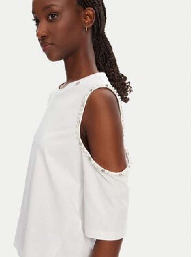 Liu Jo Bluzka WA5183 JS923 11110 Biały Regular Fit