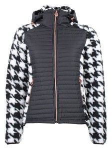 Peak Mountain Kurtka hybrydowa "Astro" w kolorze czarno-białym rozmiar: XXL