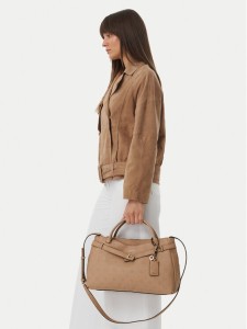 Guess Torebka Ella Logo HWPD97 46060 Beżowy ciemny