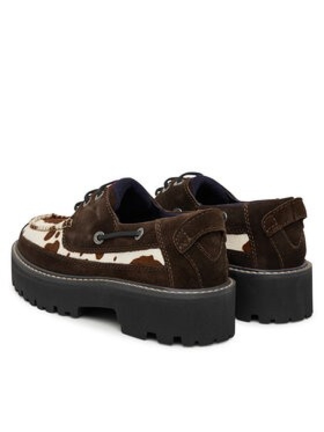 Tommy Jeans Półbuty Archive '01 Calf Hair EN0EN03004 Brązowy