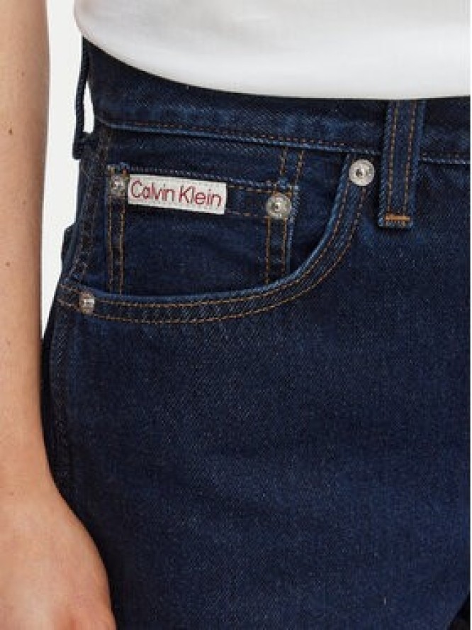Calvin Klein Jeans Szorty jeansowe LV047F768G Granatowy Slim Fit