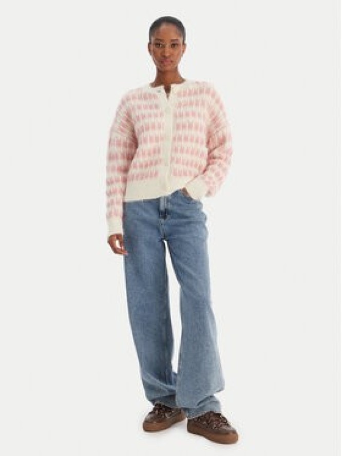 Vero Moda Kardigan Lisa 10336622 Beżowy Regular Fit