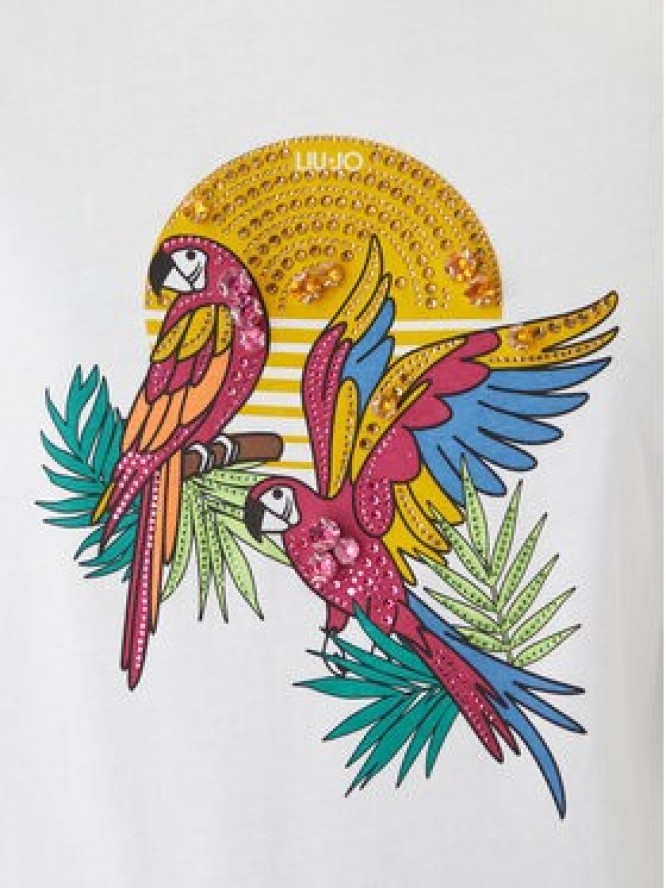 Liu Jo T-Shirt WA6237 JS923 Biały Regular Fit