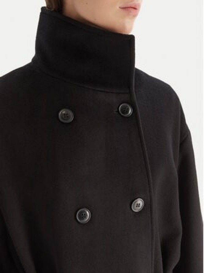 Bardot Płaszcz wełniany Enzo 60087JB Czarny Oversize