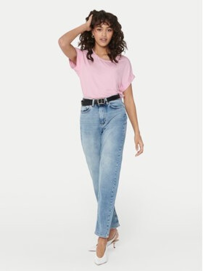 ONLY T-Shirt Moster 15106662 Różowy Regular Fit