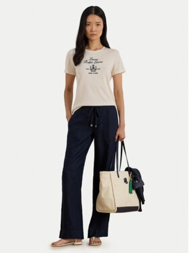 LAUREN RALPH LAUREN T-Shirt 200P03725002 Beżowy Relaxed Fit