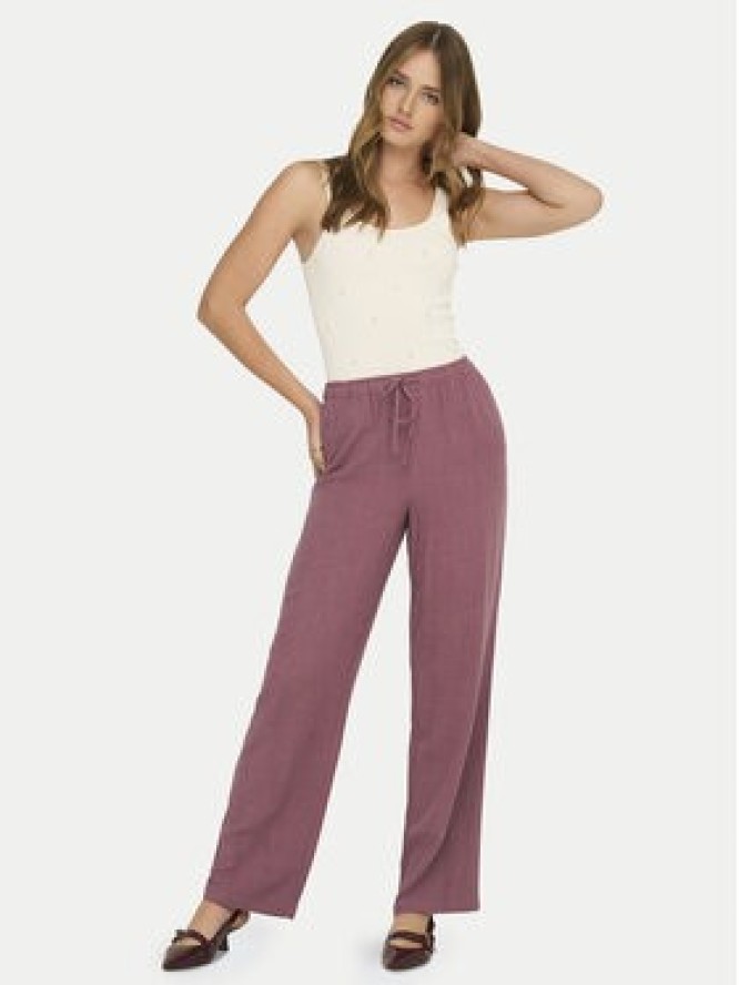 ONLY Spodnie materiałowe Siesta 15322263 Różowy Regular Fit