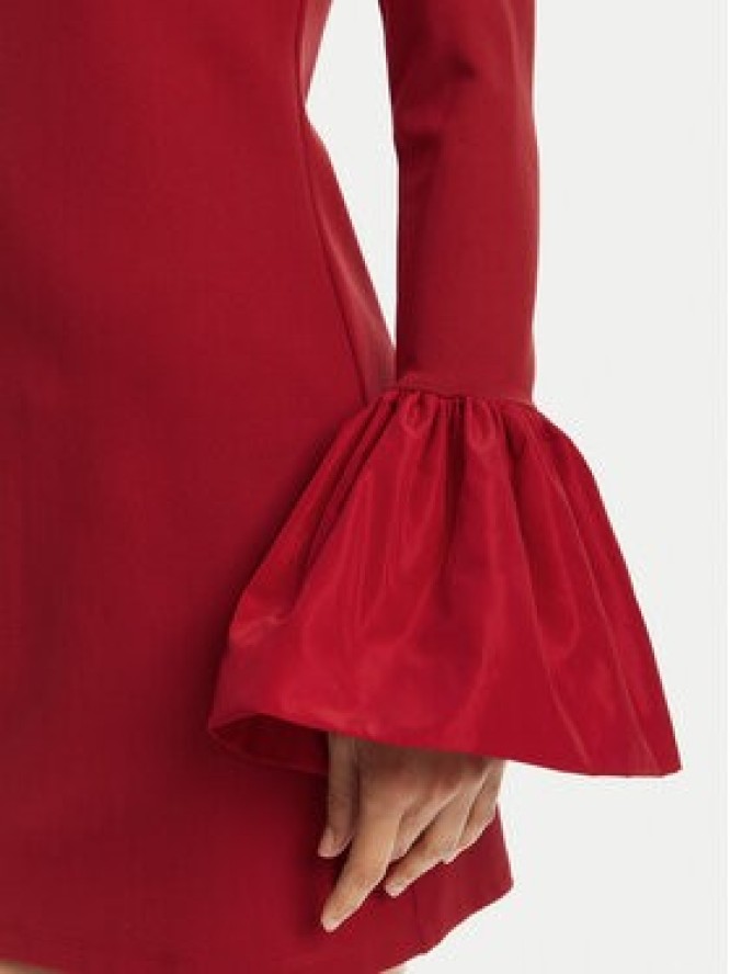 STAUD Sukienka koktajlowa Hawthorne R24R2225PF Czerwony Slim Fit