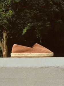 Zamszowe espadryle - pastelowy róż