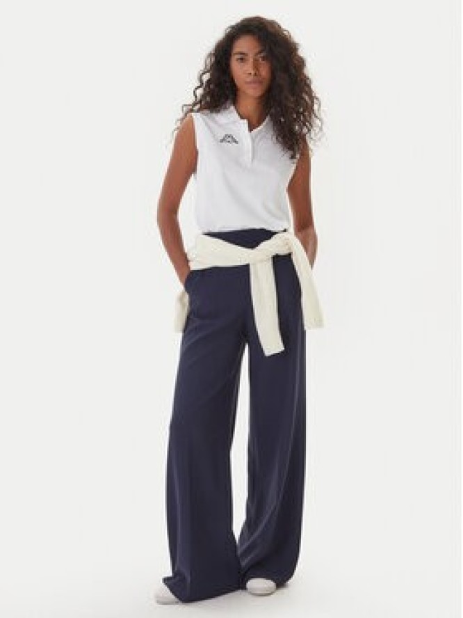 Kappa Polo Logo Tennis 302LR20 Biały Slim Fit