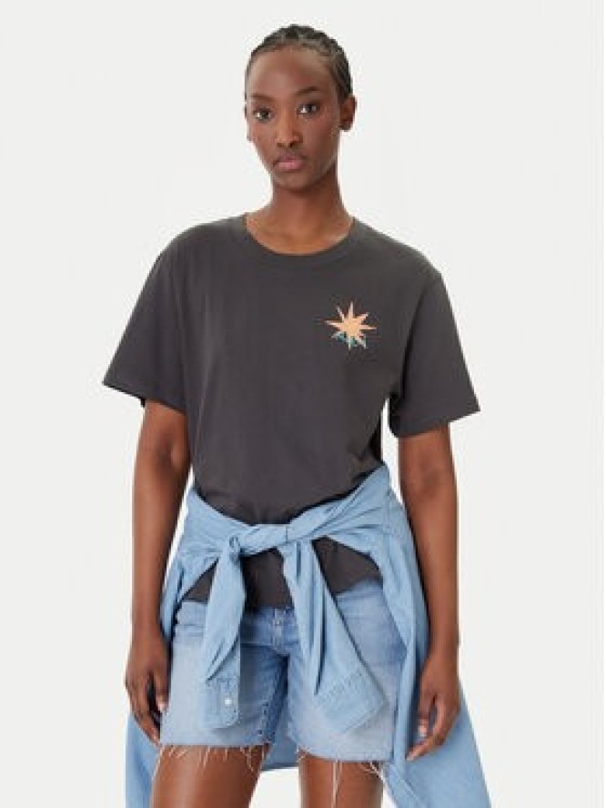 RVCA T-Shirt Pegasus EVJZT00165 Czarny Easy Fit