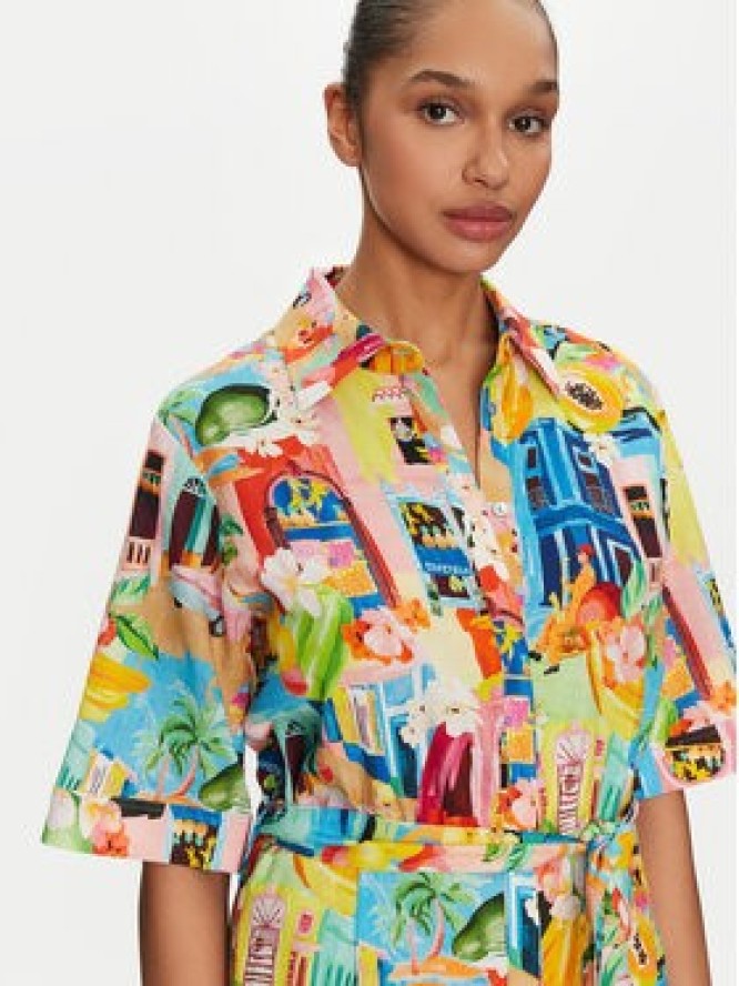 Seafolly Sukienka letnia Cuba 55442-DR Kolorowy Relaxed Fit