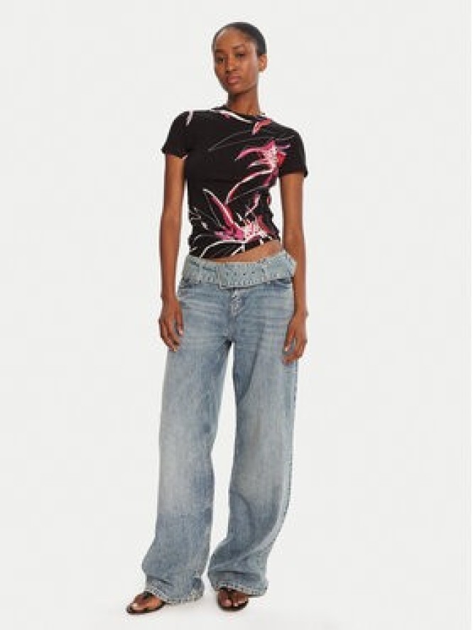 Desigual T-Shirt Lala 25WWTK16 Czarny Regular Fit