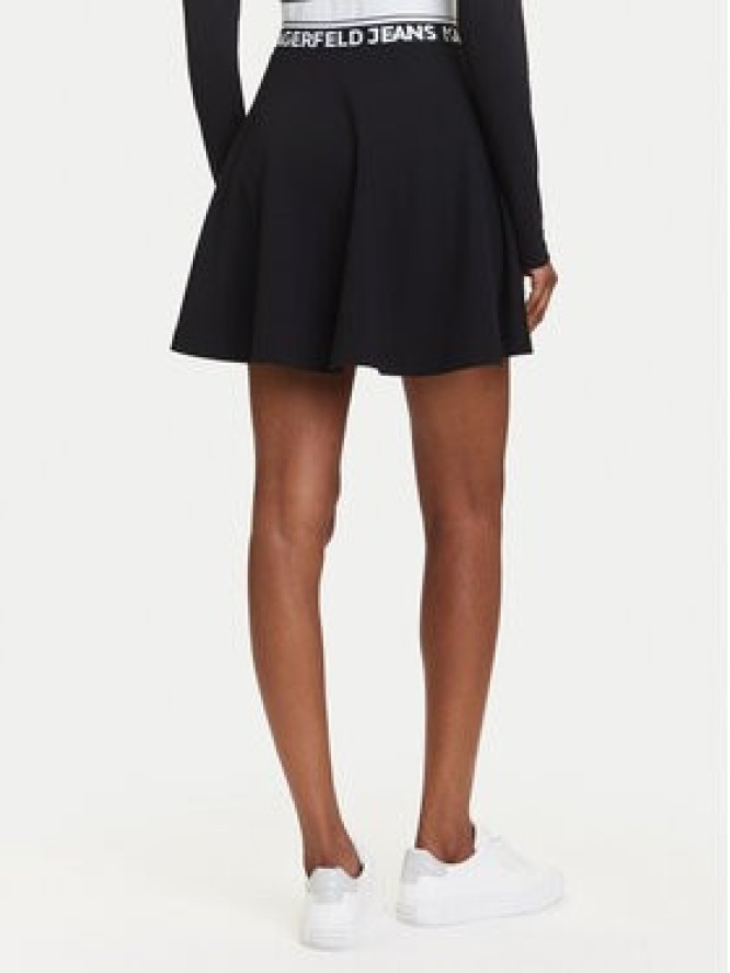 Karl Lagerfeld Jeans Spódnica mini A3W12004 Czarny Regular Fit