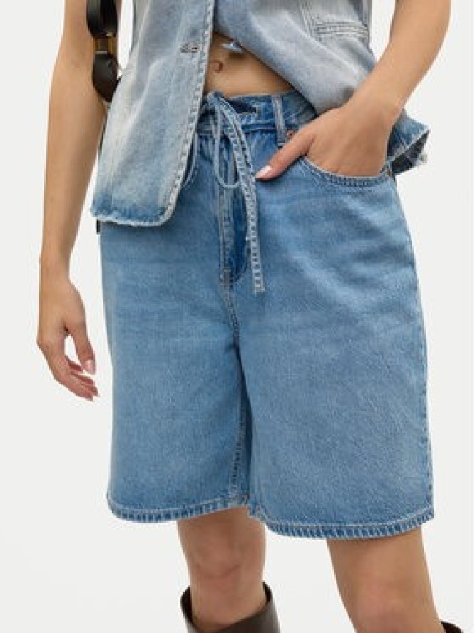 Vero Moda Szorty jeansowe Villa 10326196 Niebieski Loose Fit