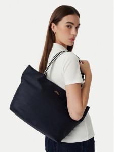 Tommy Hilfiger Torebka Th Marina Hobo/Tote Nylon AW0AW18862 Granatowy
