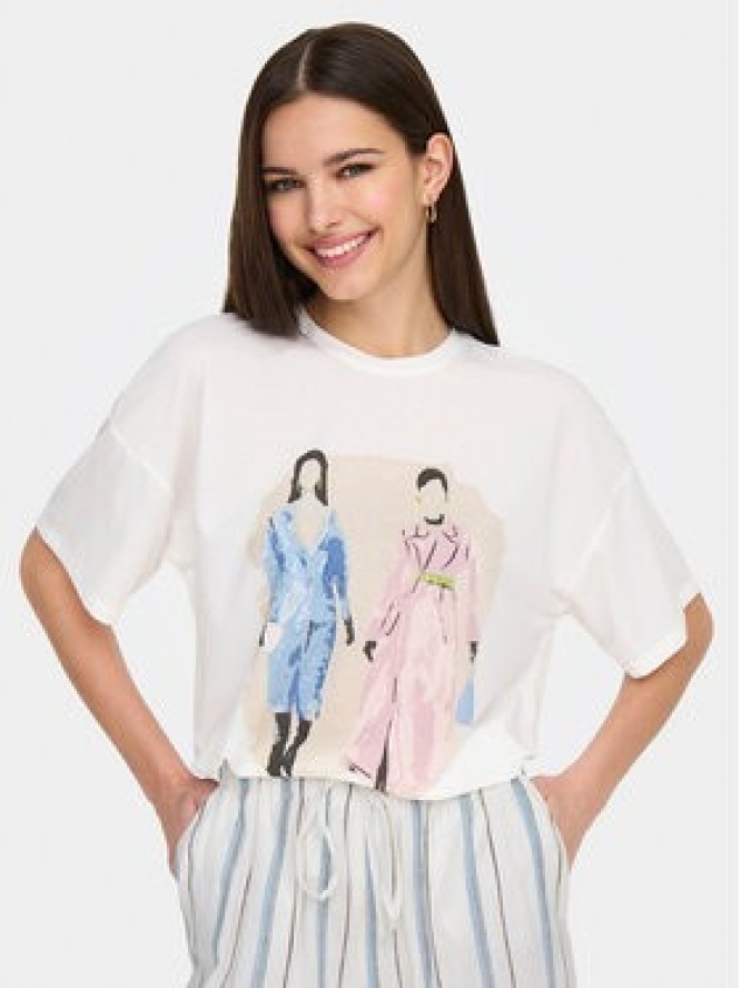 ONLY T-Shirt Melina 15342876 Biały Regular Fit