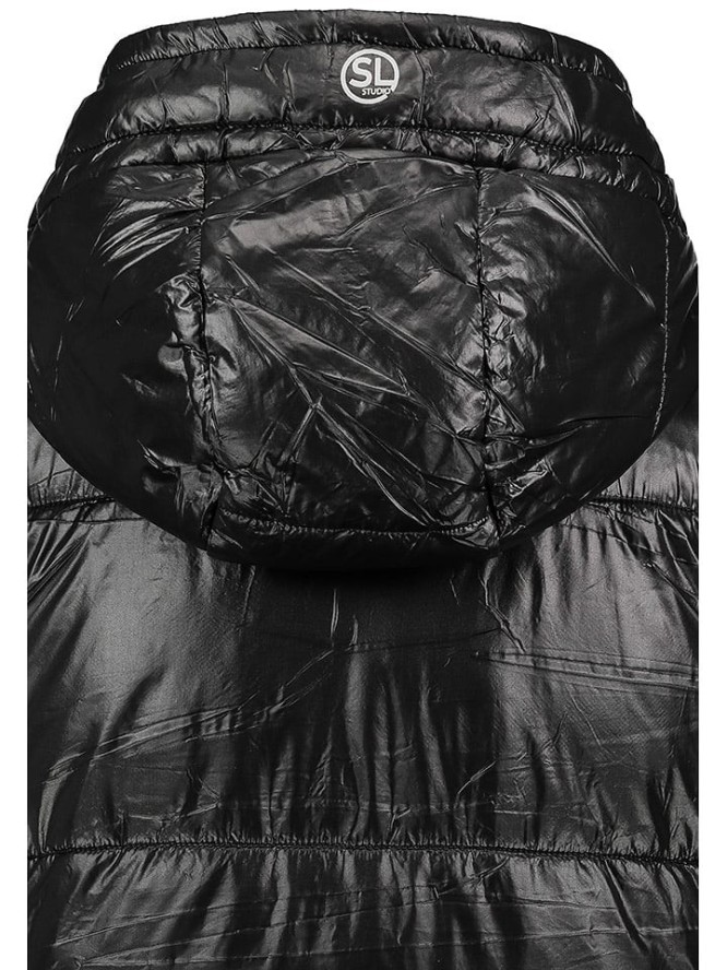 Sublevel Kamizelka pikowana w kolorze czarnym rozmiar: M