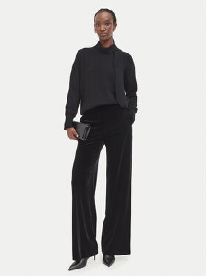 Marella Spodnie materiałowe Lcinto 2623786022 Czarny Wide Leg
