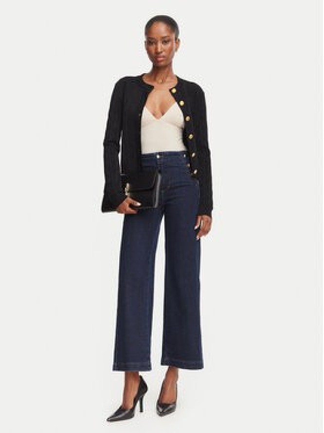 Rinascimento Jeansy CFC0130003003 Granatowy Wide Leg