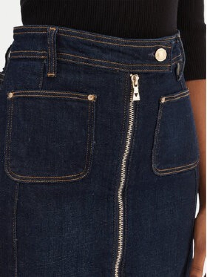 Guess Spódnica jeansowa W6RD0U D6881 Granatowy Regular Fit