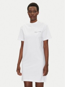 Karl Lagerfeld Jeans Sukienka codzienna A2W13036 Biały Regular Fit