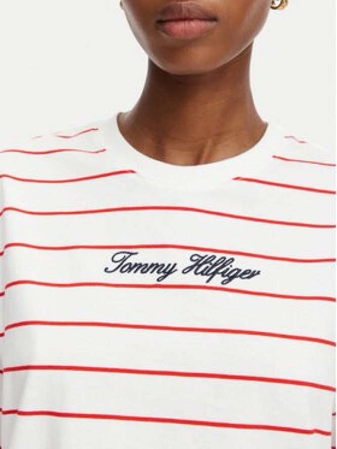 Tommy Hilfiger T-Shirt Classic WW0WW50948 Biały Relaxed Fit