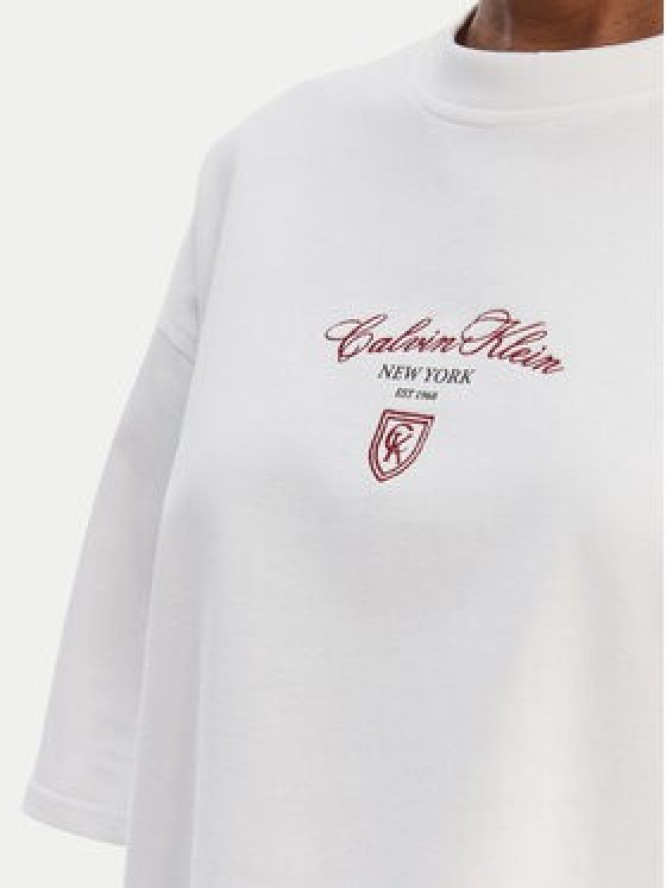 Calvin Klein Jeans T-Shirt LV047E232G Biały Relaxed Fit