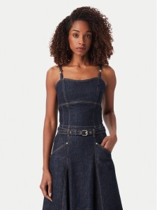 Guess Top W6YH15 D1351 Granatowy Slim Fit