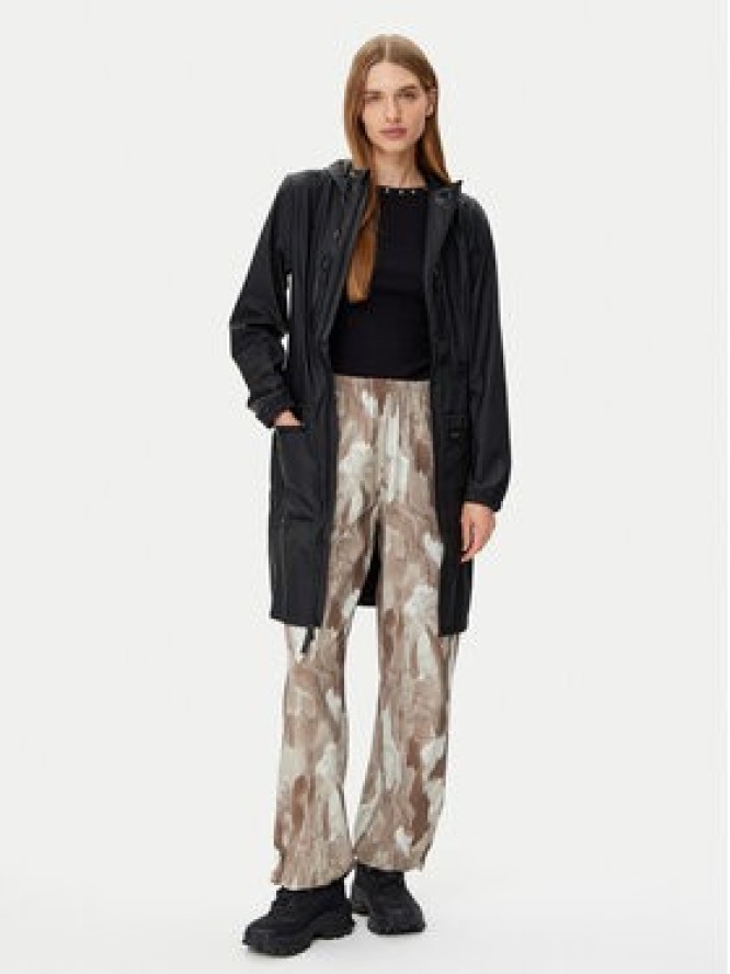 Rains Kurtka przeciwdeszczowa 12050 Czarny Regular Fit