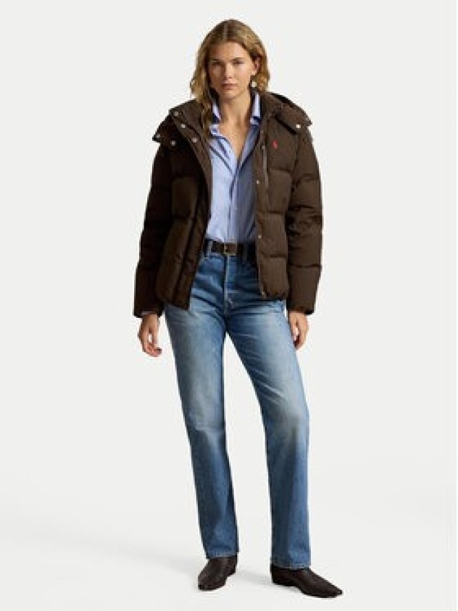 Polo Ralph Lauren Kurtka puchowa 211B17285002 Brązowy ciemny Relaxed Fit