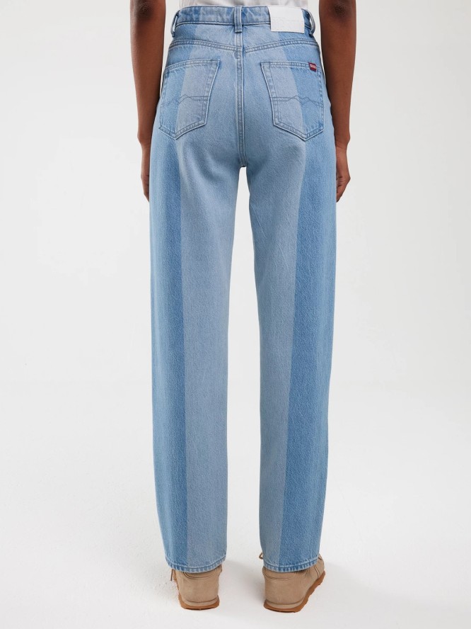 Jeansy damskie dwukolorowe jasnoniebieskie Avril 150