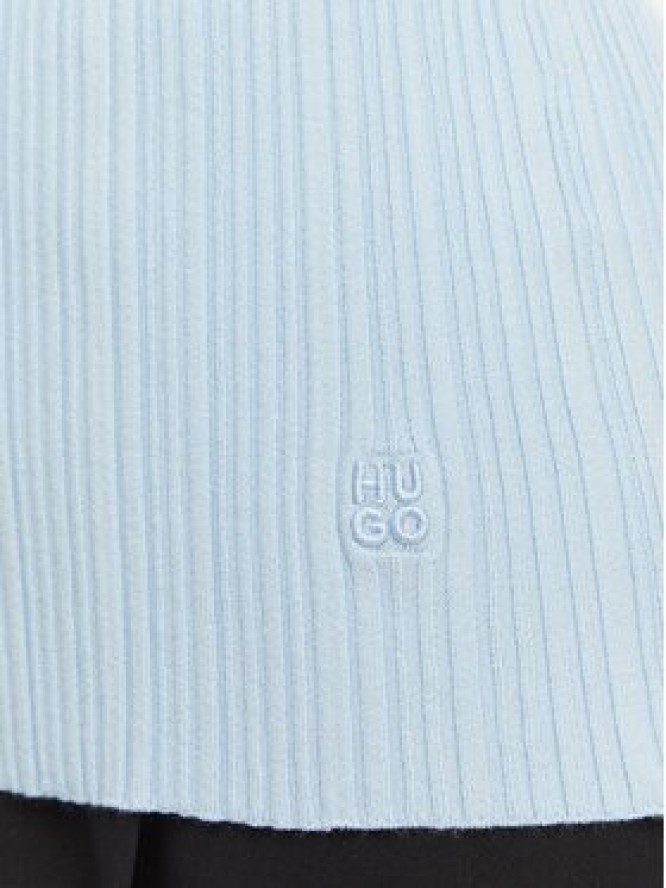 HUGO Top Sarepla 50539890 Niebieski jasny Slim Fit