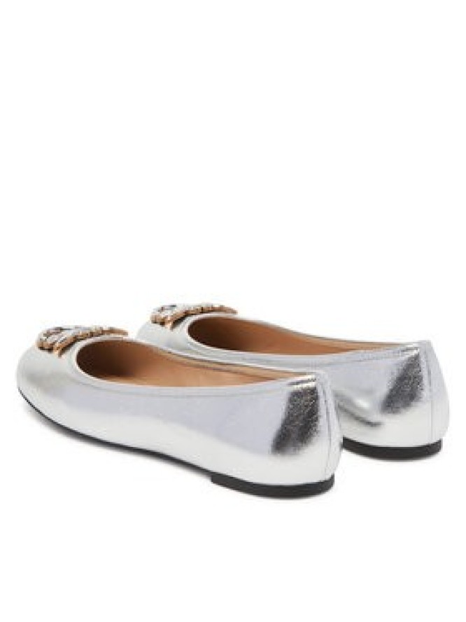 PINKO Baleriny Gioia 03 SD0295 P049 Srebrny