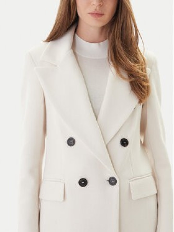 Maryley Płaszcz przejściowy 25IB807/01PA Écru Regular Fit