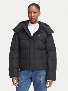 Calvin Klein Jeans Kurtka zimowa Matte LV047H504G Czarny Relaxed Fit