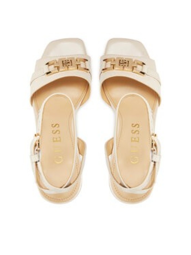 Guess Sandały FLJGRT LEA03 Beżowy