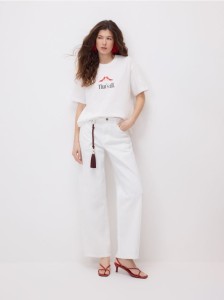 Bawełniany t-shirt - biały