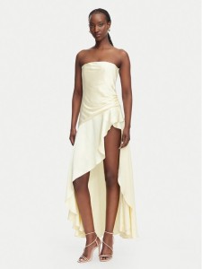 Bardot Sukienka koktajlowa Lorenza 59266DB Beżowy jasny Slim Fit