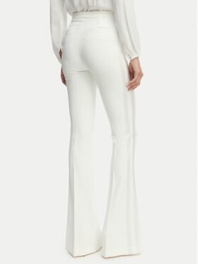 Elisabetta Franchi Spodnie materiałowe PA-184-62E2-V290 Biały Slim Fit