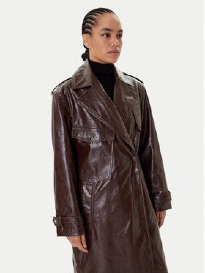 HUGO Płaszcz przejściowy Malitte-1 50542286 Brązowy Relaxed Fit