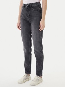 Guess Jeansy W2YA21 D4QD2 Szary Mom Fit